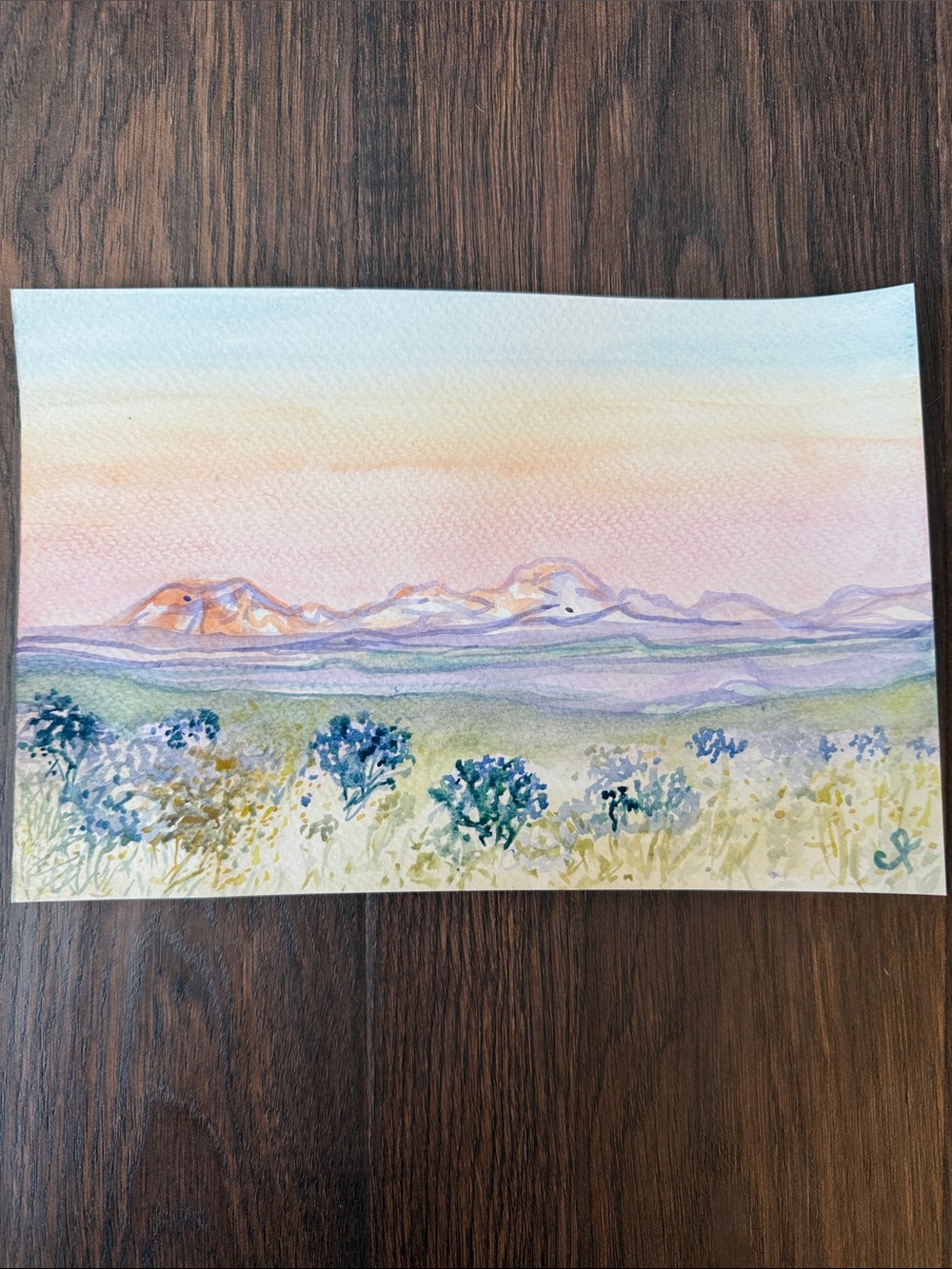 Original Art - One-of-a-kind, Hand-painted, Landscape Watercolor Piece